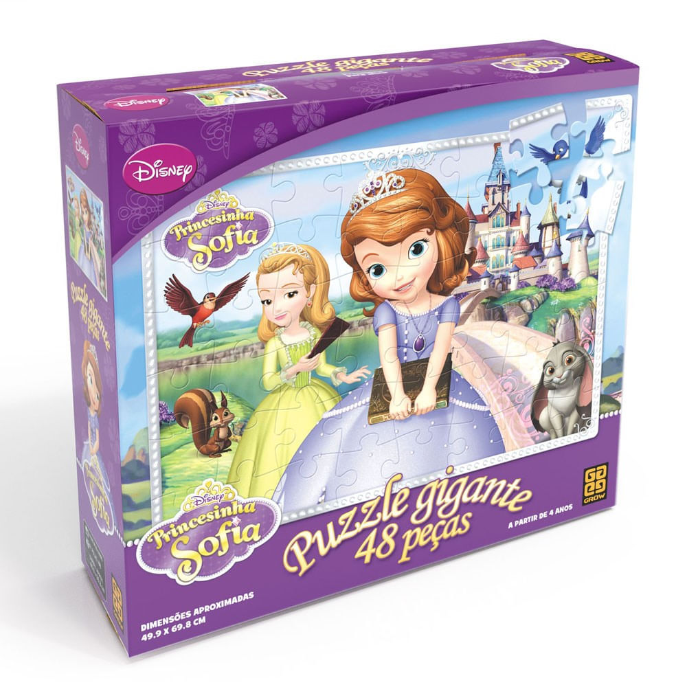 Quebra-Cabeça Grandão 48 Peças - Princesas Disney - MP Brinquedos