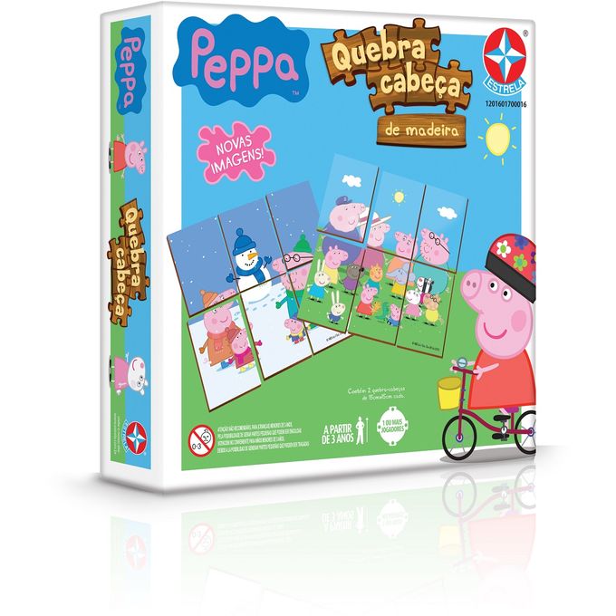 QUEBRA-CABECA-DE-MADEIRA-PEPPA-PIG-ESTRELA QUEBRA-CABECA-DE-MADEIRA-PEPPA-PIG-ESTRELA