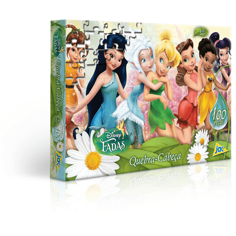 Princesas - Quebra-cabeça - 100 peças Metalizado - Toyster