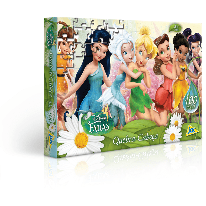 QUEBRA-CABECA-100-PECAS-METALIZADO---TINKER-BELL-FADAS QUEBRA-CABECA-100-PECAS-METALIZADO---TINKER-BELL-FADAS