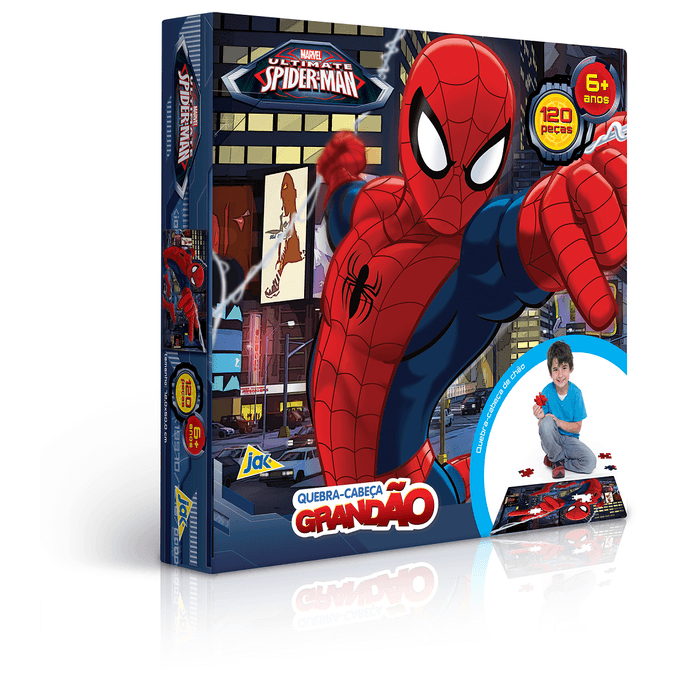 QUEBRA-CABECA-GRANDAO-120-PECAS---HOMEM-ARANHA QUEBRA-CABECA-GRANDAO-120-PECAS---HOMEM-ARANHA