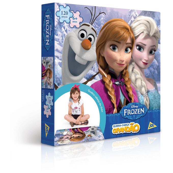 QUEBRA-CABECA-GRANDAO-120-PECAS---FROZEN QUEBRA-CABECA-GRANDAO-120-PECAS---FROZEN