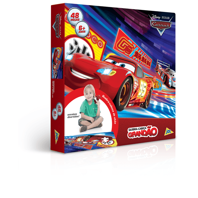 Carros - Quebra-cabeça - 200 peças - Toyster Brinquedos 