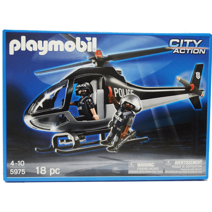 5975 Playmobil Helic ptero De Pol cia MP Brinquedos
