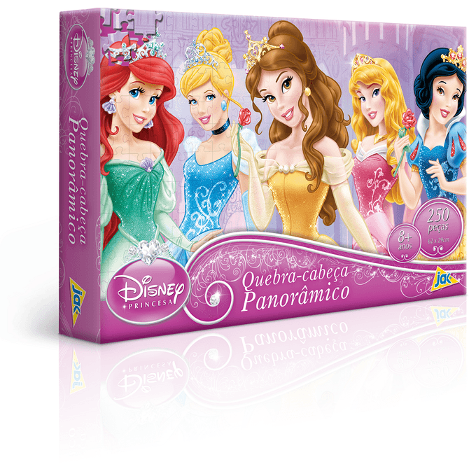 QUEBRA-CABECA-PANORAMICO-250-PECAS---PRINCESAS QUEBRA-CABECA-PANORAMICO-250-PECAS---PRINCESAS