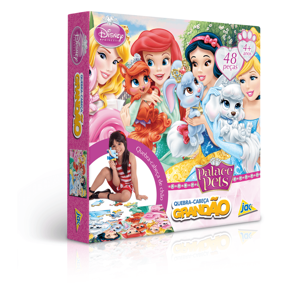 Quebra-Cabeça Infantil Grandão Disney Princesas 48 Peças - Blanc Toys -  Felicidade em brinquedos