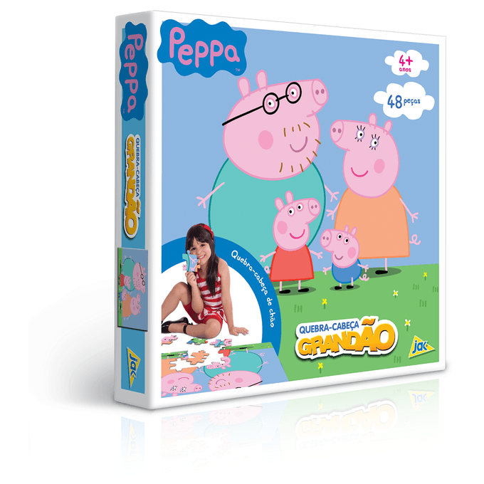 QUEBRA-CABECA-GRANDAO-48-PECAS---PEPPA-PIG QUEBRA-CABECA-GRANDAO-48-PECAS---PEPPA-PIG