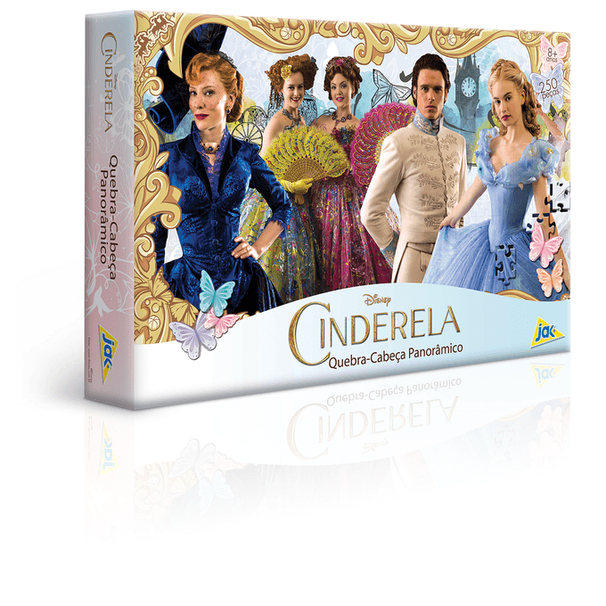 QUEBRA-CABECA-PANORAMICO-250-PECAS---CINDERELA-FILME QUEBRA-CABECA-PANORAMICO-250-PECAS---CINDERELA-FILME
