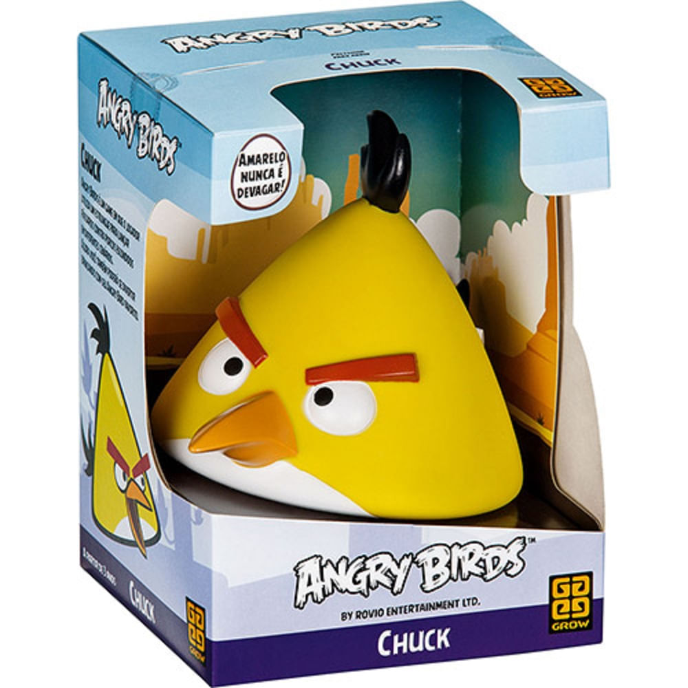 Boneco Angry Birds - Chuck Amarelo - MP Brinquedos
