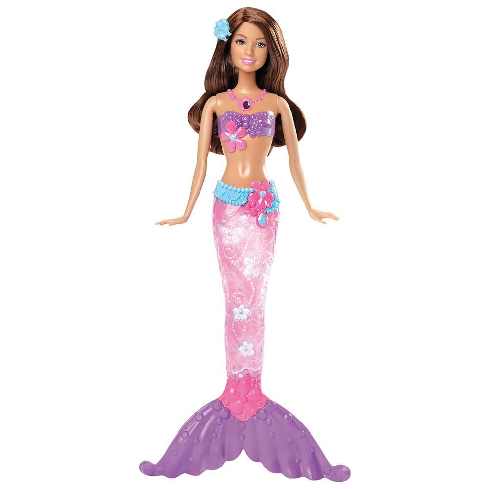 Boneca Barbie Sereia Luz E Brilho - Morena Cmg75 - MP Brinquedos