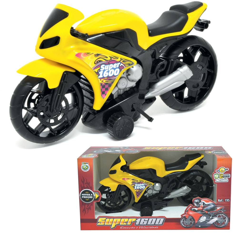 Moto Miniatura De Brinquedo Infantil Com Fricção De Corrida