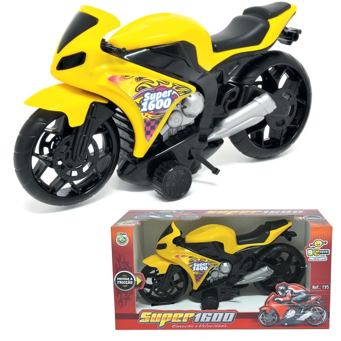 Super Moto 1600 Esportiva De Corrida Com Rodas Com Fricção