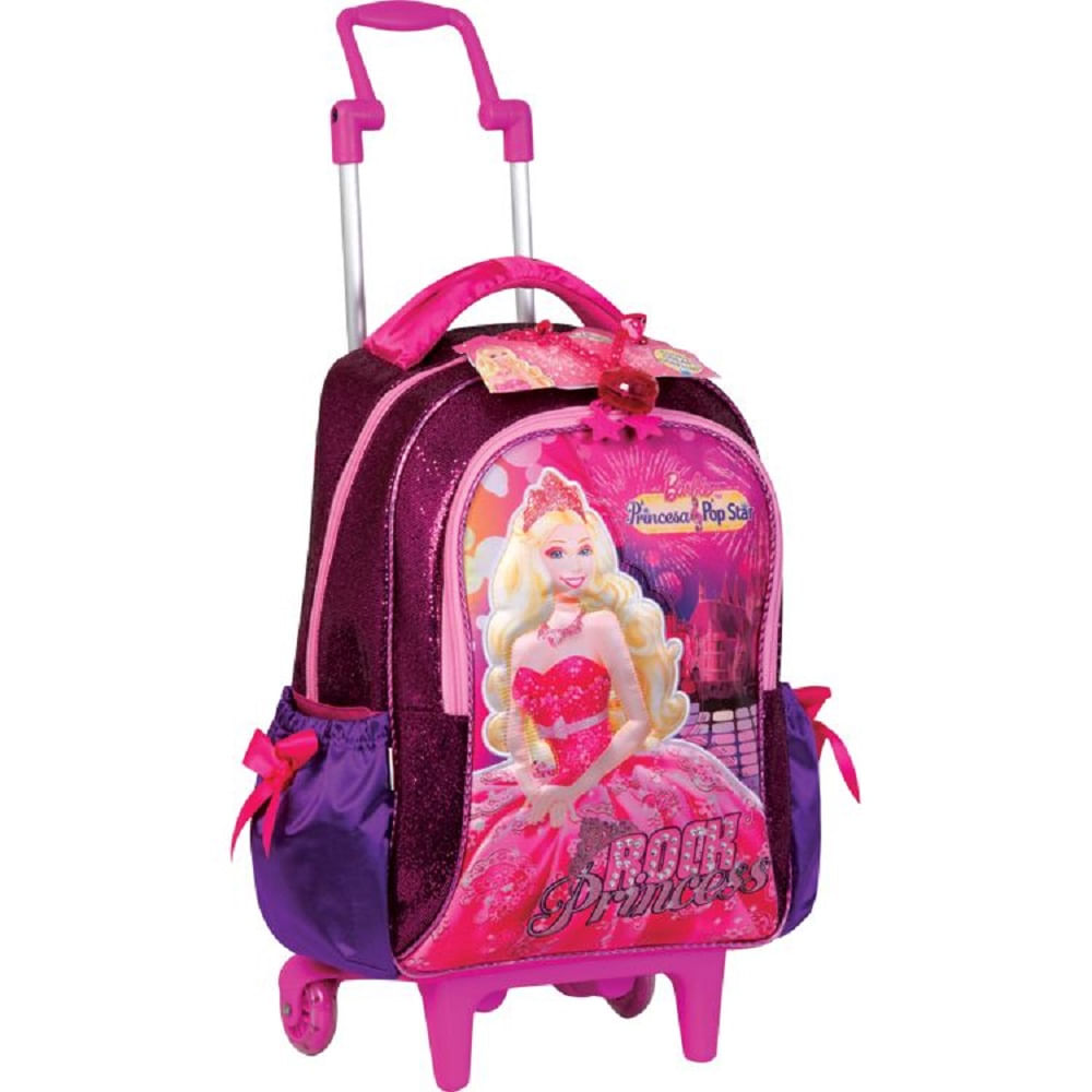 Mochila Barbie A Princesa e A Pop Star G Rosa - Compre Agora