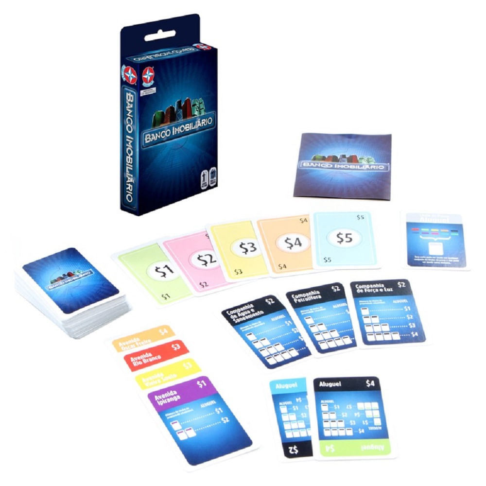 Jogo Banco Imobiliário Cartas - MP Brinquedos