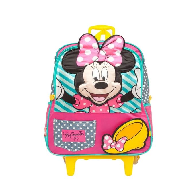 MOCHILA-C-RODINHAS-MINNIE-G-64040 MOCHILA-C-RODINHAS-MINNIE-G-64040