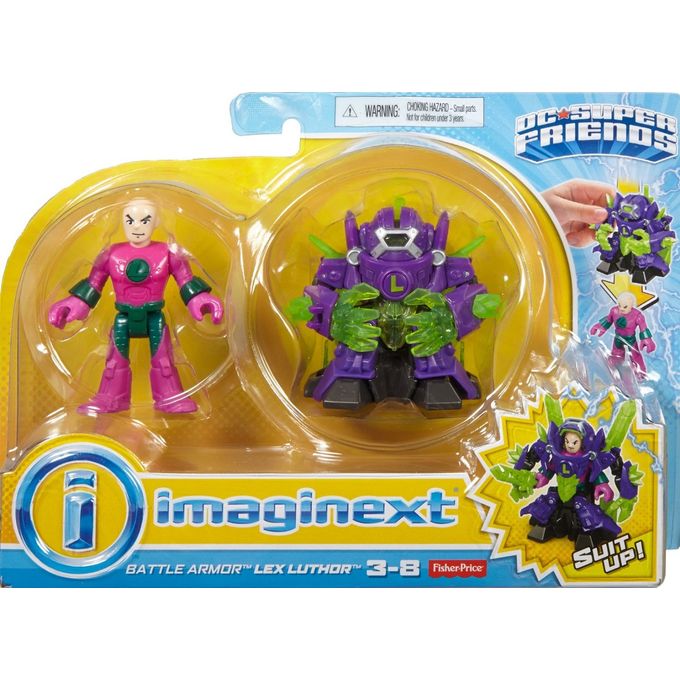 Imaginext Lex Luthor Armadura de Combate Dfx67 MP Brinquedos