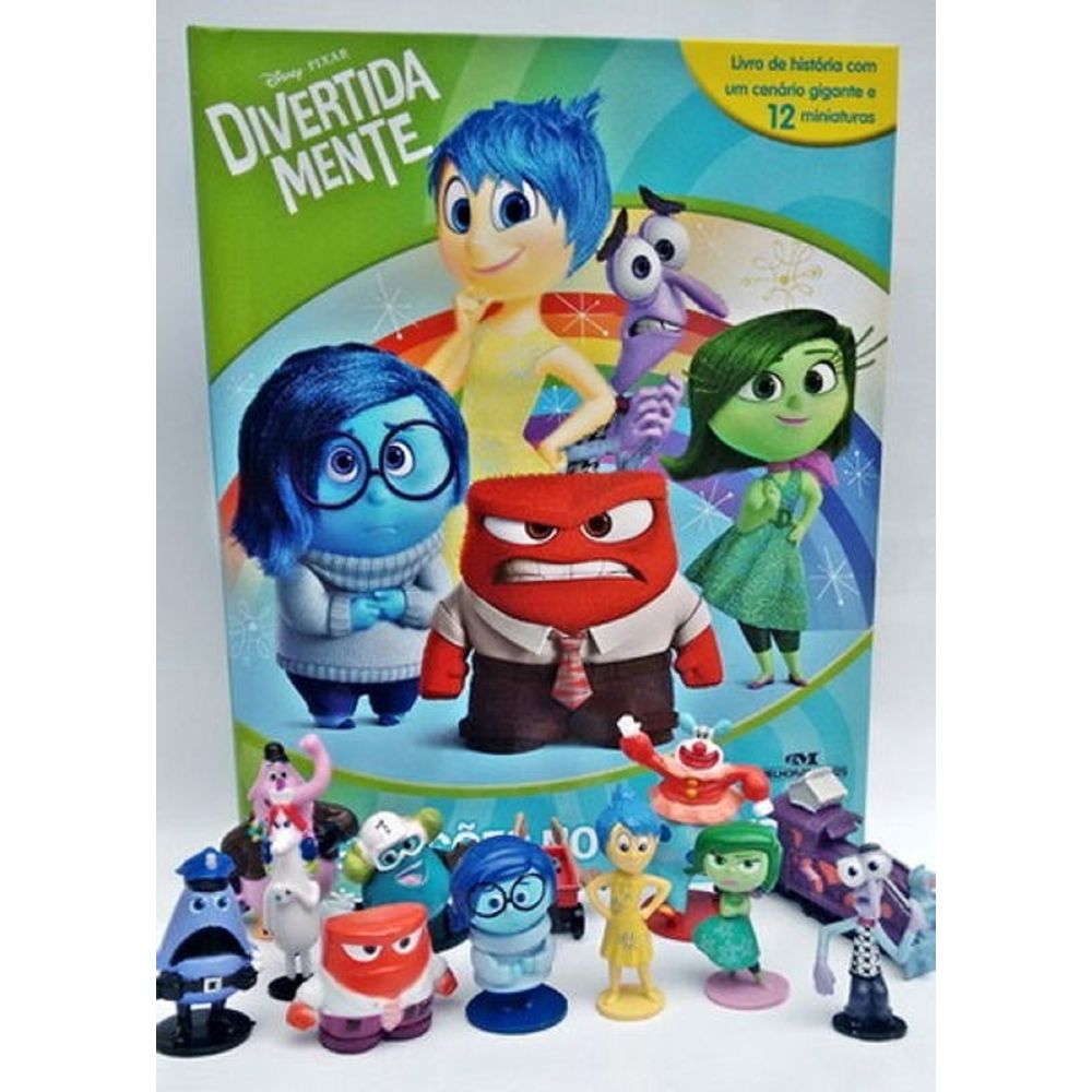 Livro com 12 Miniaturas Divertida Mente - Emoções No Comando - MP ...