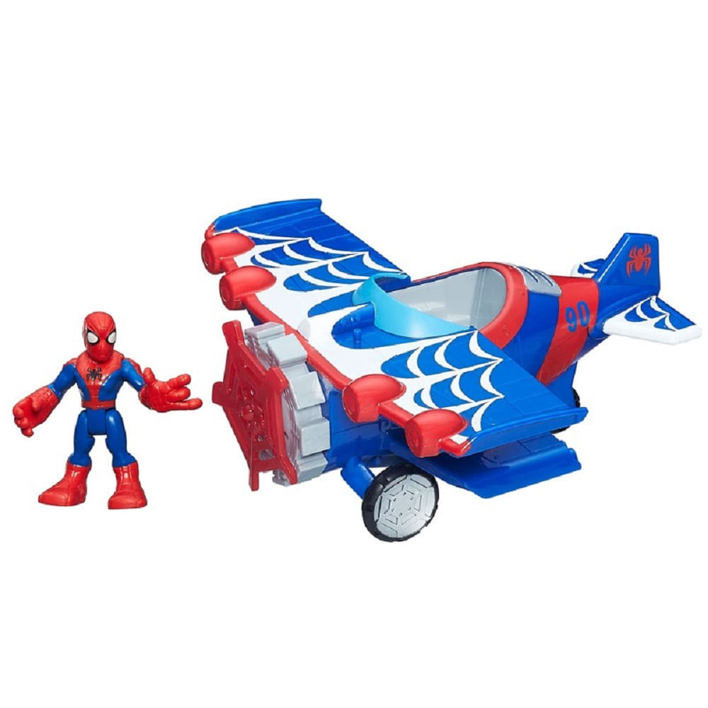 Playskool Heroes Marvel - Avião Aranha de Manobras com Homem-Aranha ...