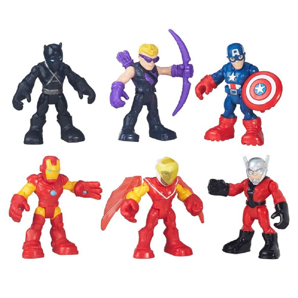 Conjunto Marvel Super Hero Adventures Capitão América Esquadrão da ...