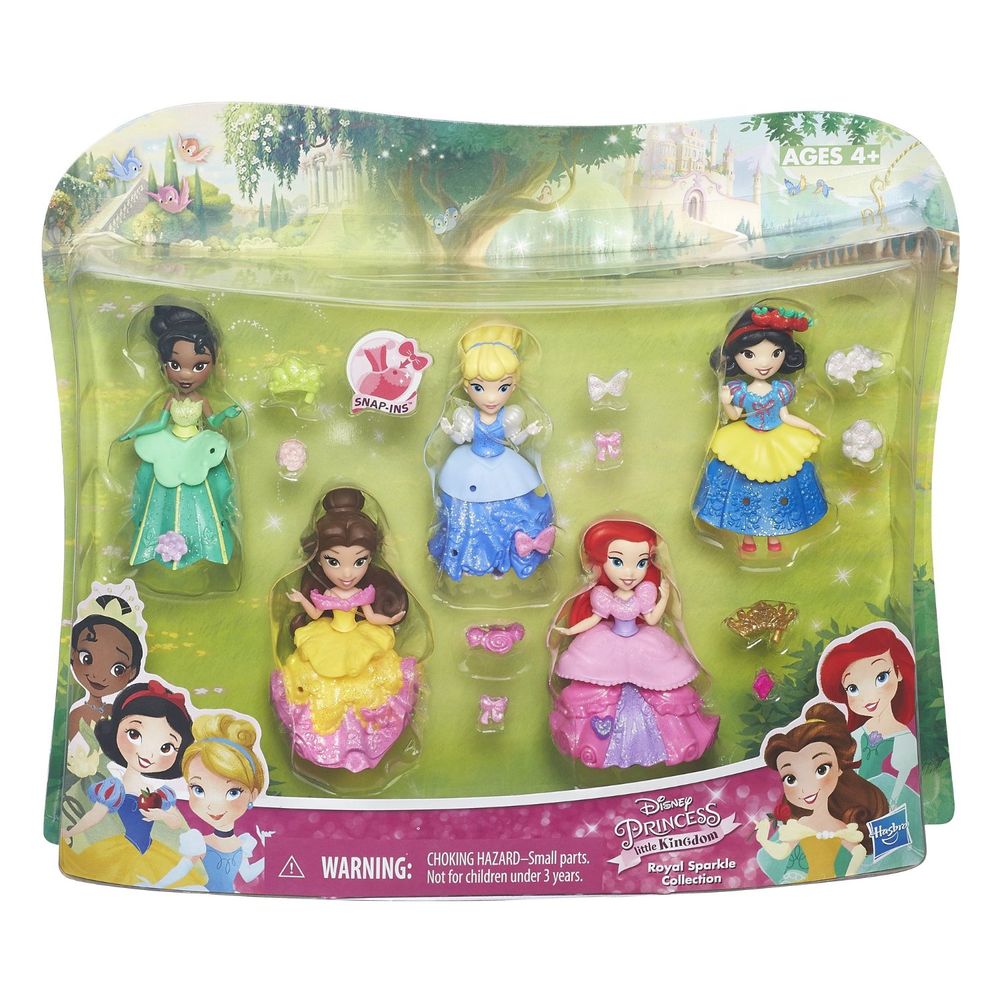 Conjunto Mini Princesas Disney C/5 Bonecas Hasbro MP Brinquedos