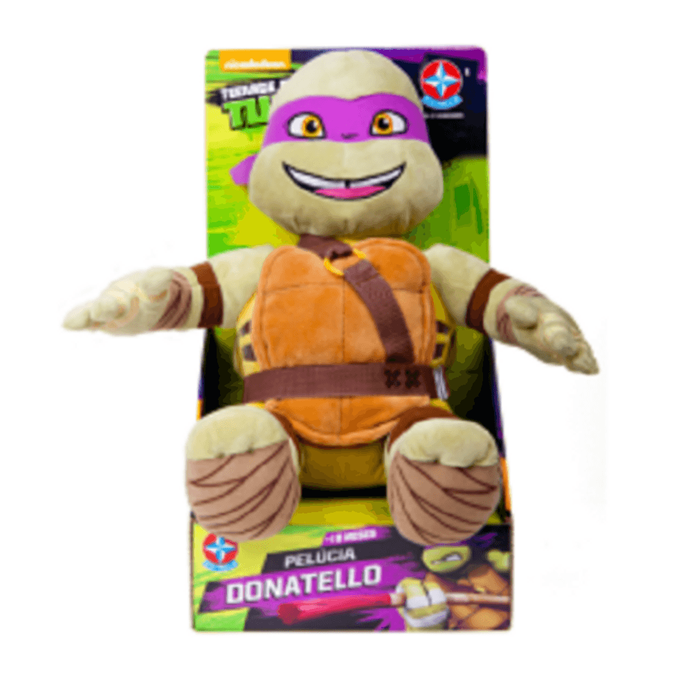 Pelúcia Donatello Tartaruga Ninja 25cm P/ Entrega Presente
