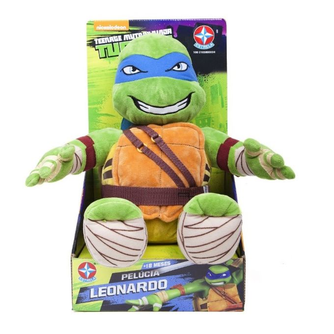 Boneco-Pelucia-Tartarugas-Ninja---Leonardo---Estrela Boneco-Pelucia-Tartarugas-Ninja---Leonardo---Estrela