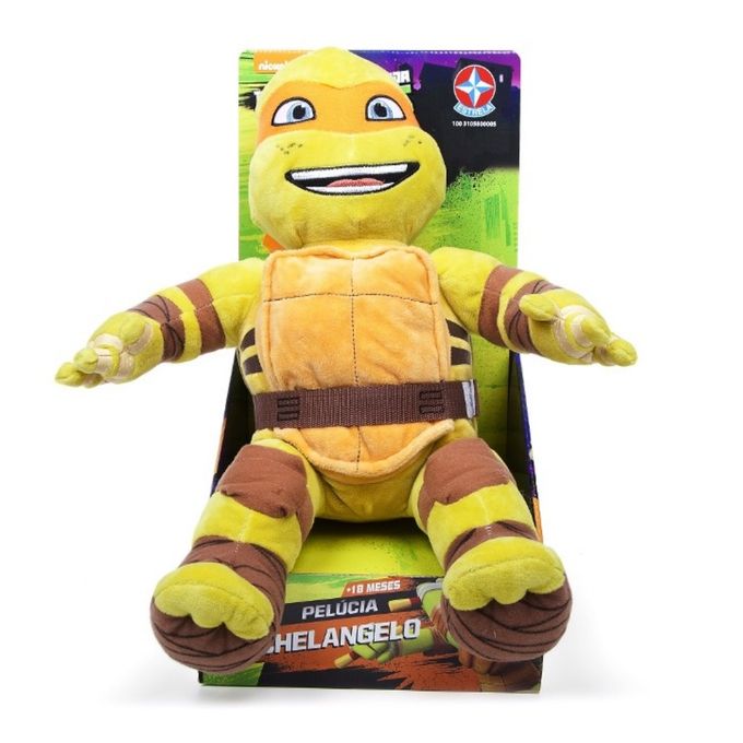 Boneco-Pelucia-Tartarugas-Ninja---Michelangelo---Estrela Boneco-Pelucia-Tartarugas-Ninja---Michelangelo---Estrela