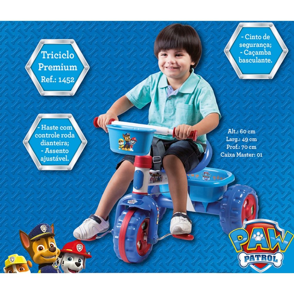 Triciclo Patrulha Canina | Multibrink - MP Brinquedos