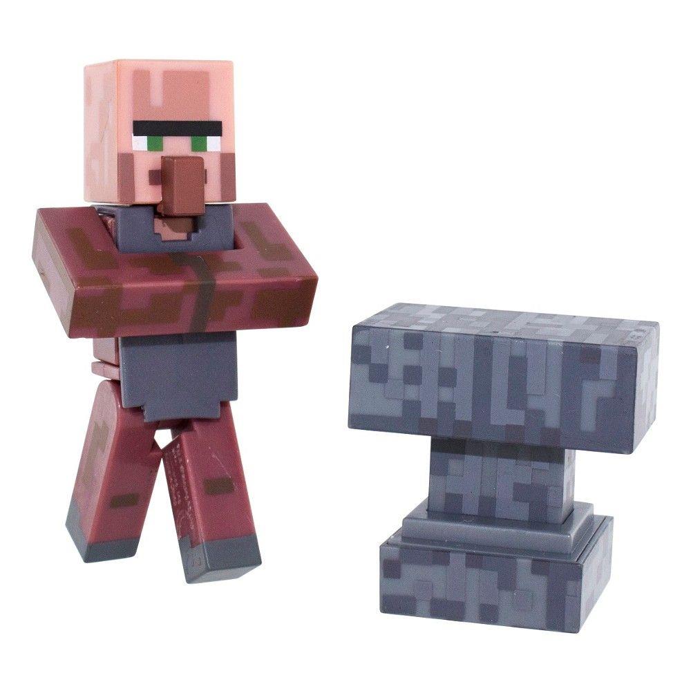 Boneco Minecraft Aldeão Ferreiro