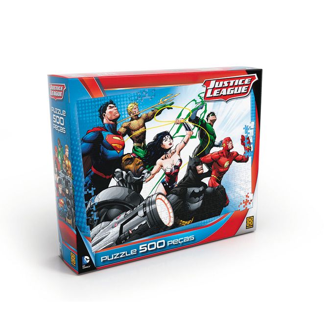 quebra-cabeca-500-pecas-liga-da-justica-embalagem quebra-cabeca-500-pecas-liga-da-justica-embalagem