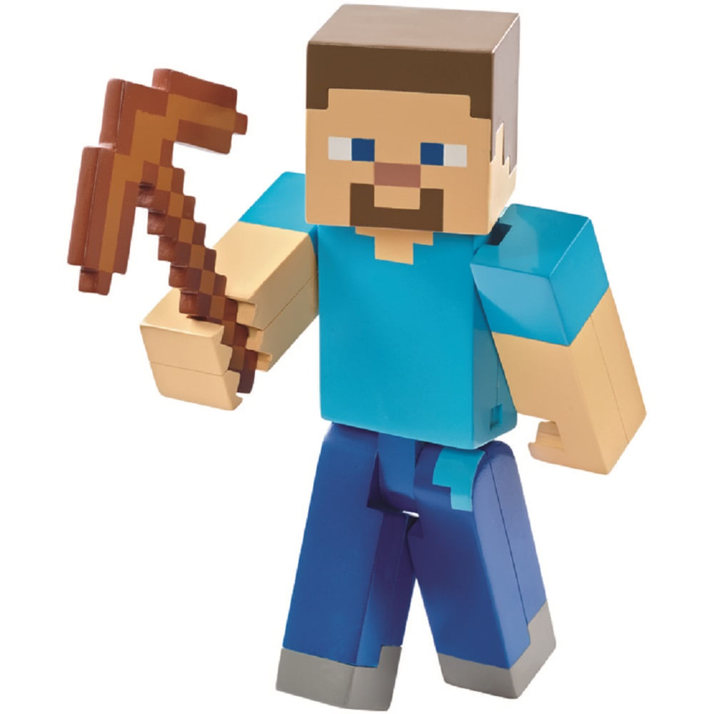 Minecraft - Boneco Steve Minerador Grande Dnh09 - MP Brinquedos