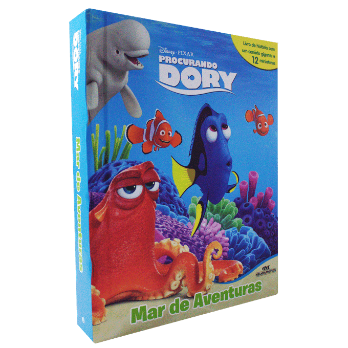 livro-procurando-dory-miniaturas-embalagem livro-procurando-dory-miniaturas-embalagem