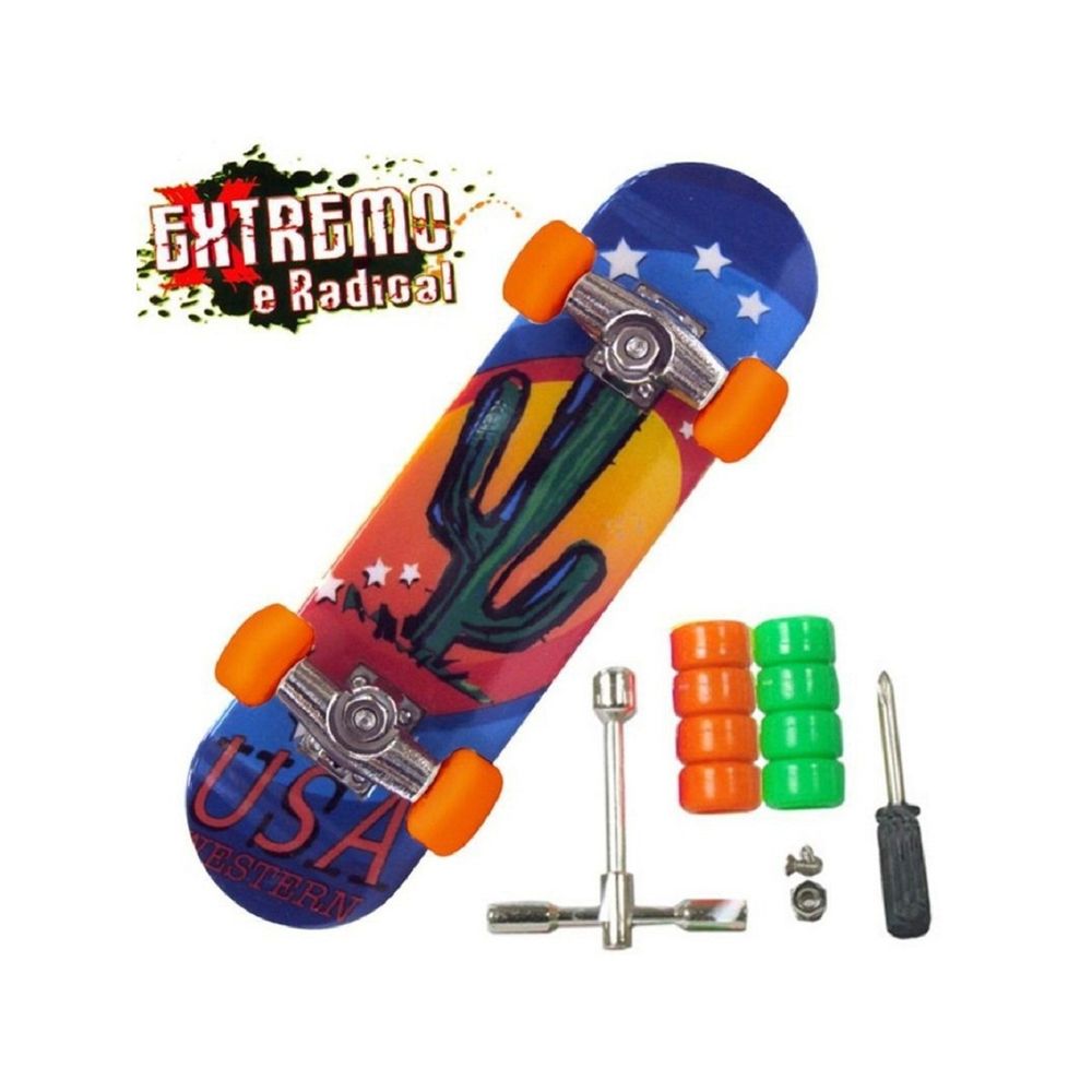 Skate De Dedo Brinquedo Infantil 2 Un Divertido Extremo Top