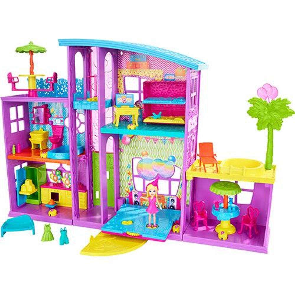 Polly - Mega Casa de Surpresas Dnb25 - MP Brinquedos