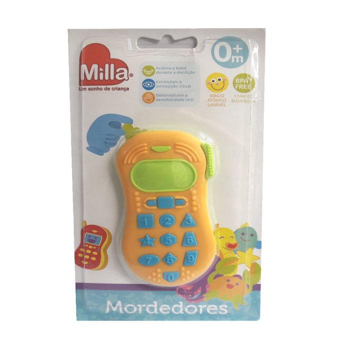 Mordedor-Celular-Laranja-verde---Milla Mordedor-Celular-Laranja-verde---Milla