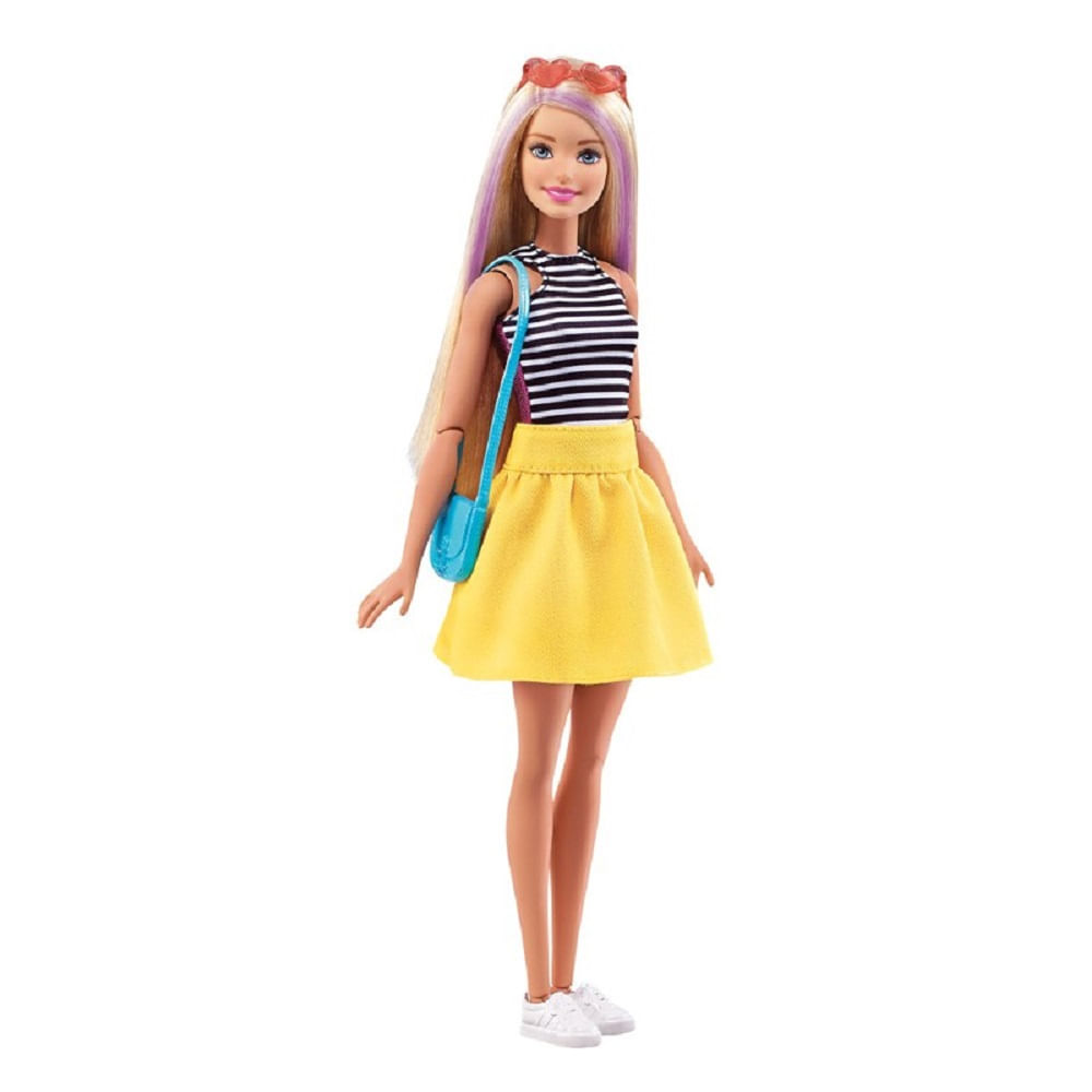 Look Roupa Boneca Barbie Fashion Estilosa Menina Mattel - Colorido