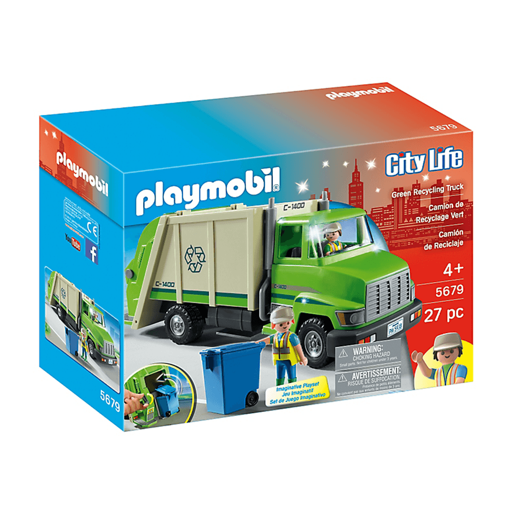 5938 Playmobil Caminhao De Reciclagem MP Brinquedos