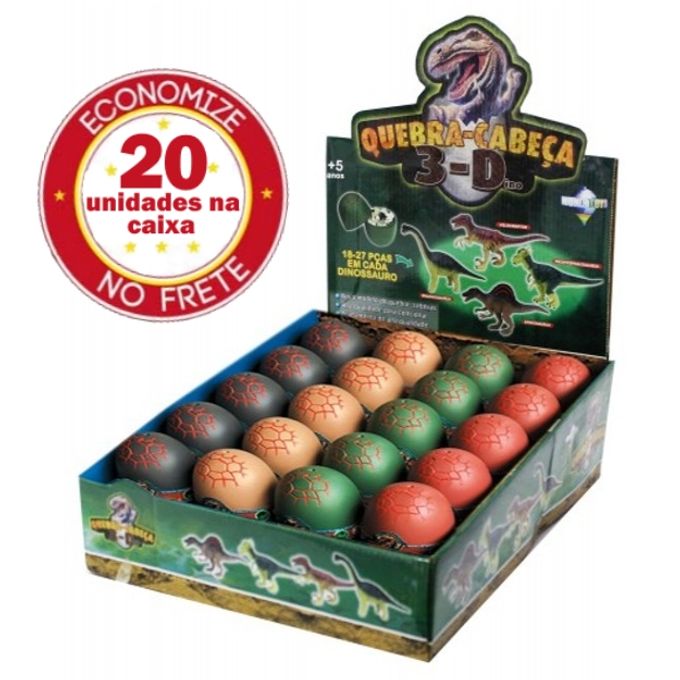 Kit-Quebra-Cabeca-3d-Dinossauros-com-20-Unidades- Kit-Quebra-Cabeca-3d-Dinossauros-com-20-Unidades-