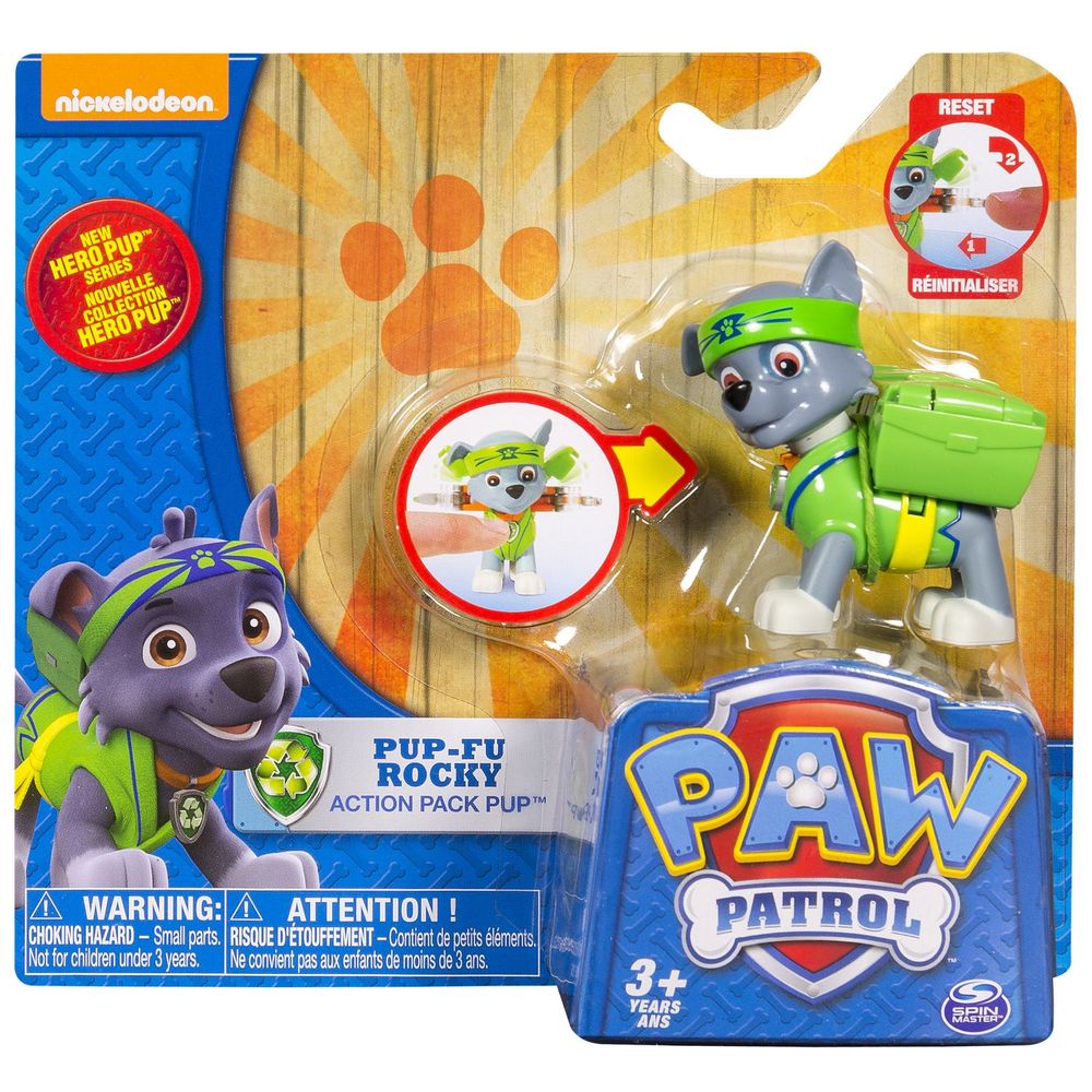 Boneco Patrulha Canina Heróis da Selva - Rocky - MP Brinquedos
