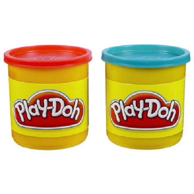 Massinha Play-Doh - Kit com 2 Potes - Vermelho e Azul 23656 - HASBRO