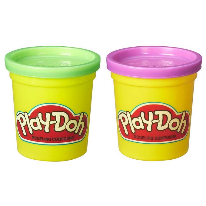 play-doh-2-potes-verde-e-roxa-conteudo