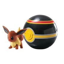 Eevee Evoluções Kit Com 2 Pelúcias Pokemon Eevee Pokebola em