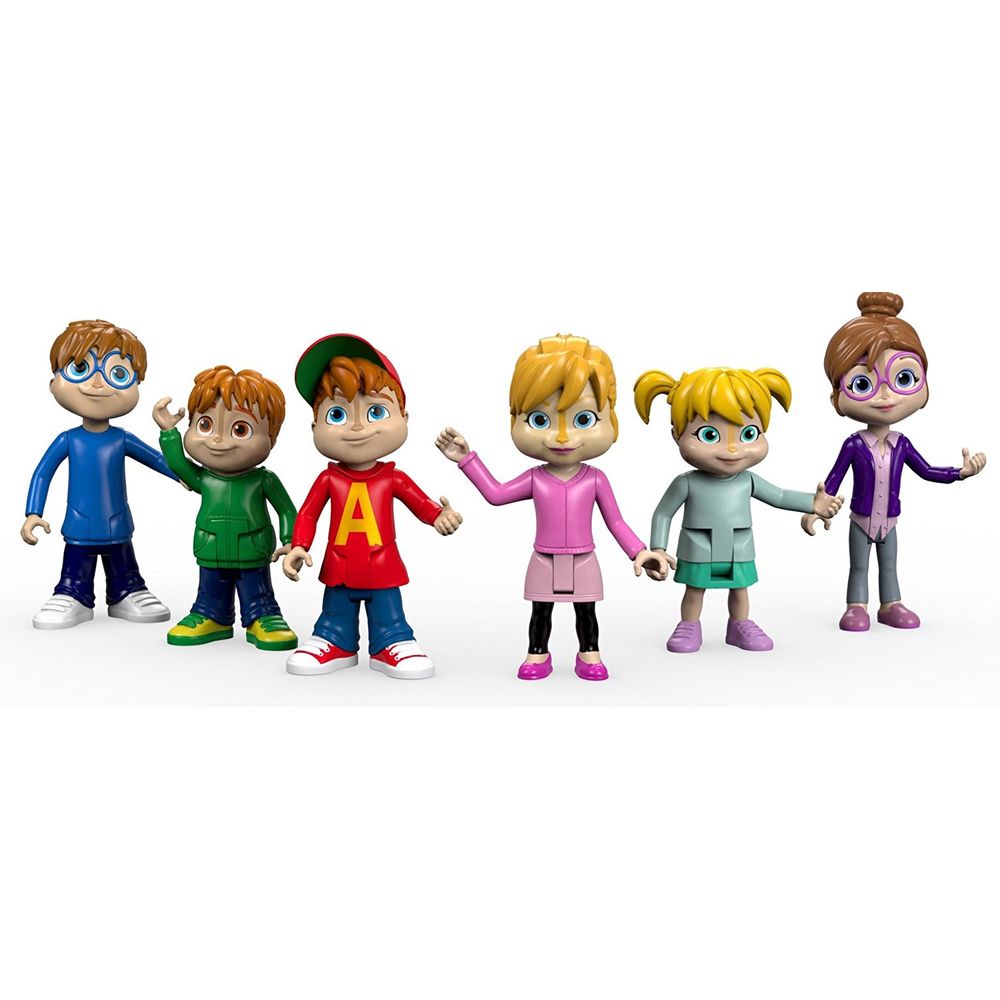 Alvin e Os Esquilos - Conjunto de Bonecos Articulados - MP Brinquedos