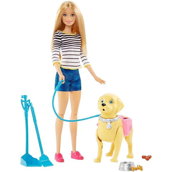 Boneca Barbie Família - Passeio com Cachorrinho Dwj68 - MATTEL