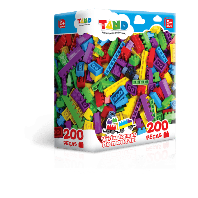 Blocos de Montar Tand - 200 Peas - TOYSTER