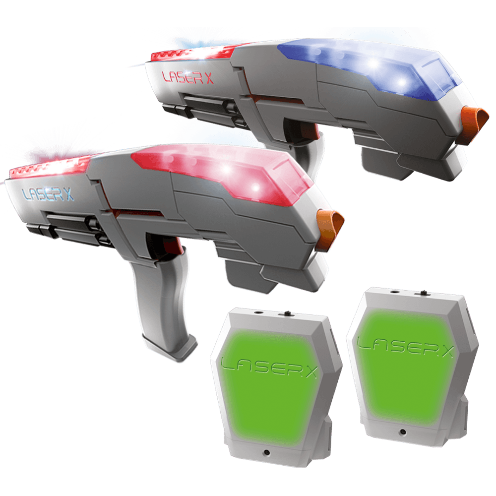 Pistola Laser X Dupla com Coletes - MP Brinquedos