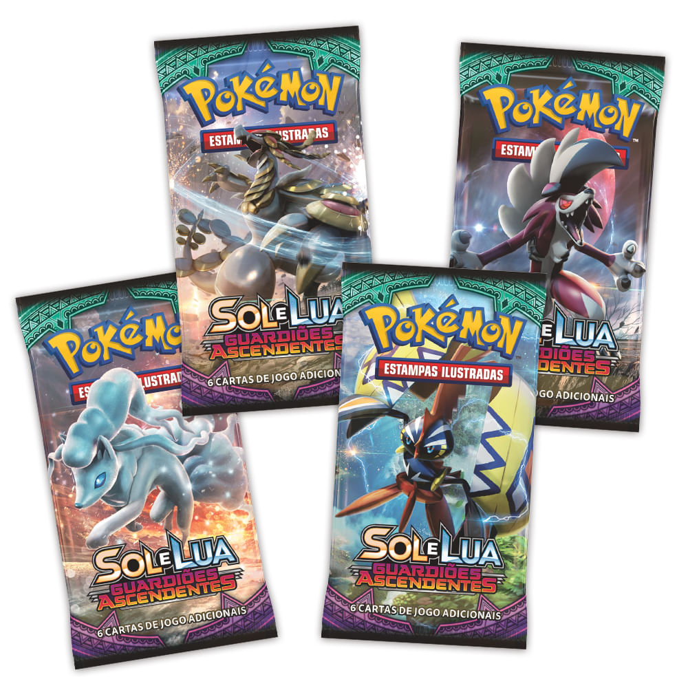 meninos jogos jogos de cartas jogo de cartas pokemon pack sol e lua 8  7896008992415 - Busca na Patota Brinquedos