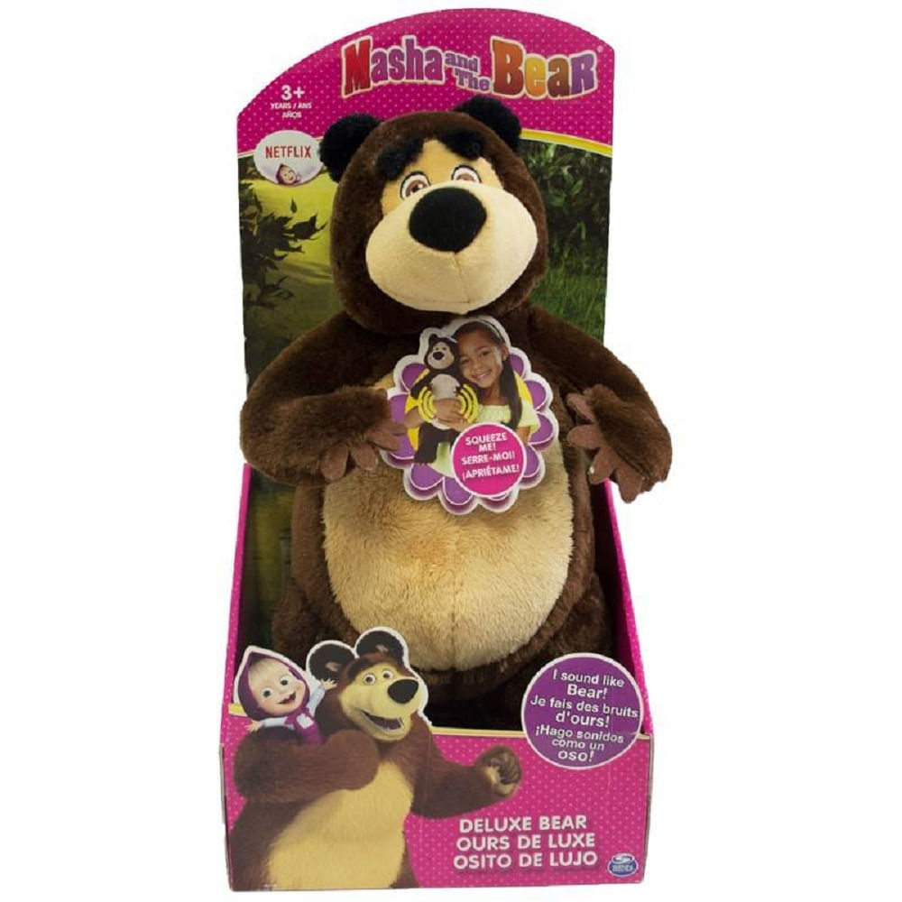 Masha e o Urso - Boneco Urso Pelúcia com Som - Sunny - MP Brinquedos