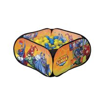 piscina-de-bolinhas-liga-justica-conteudo