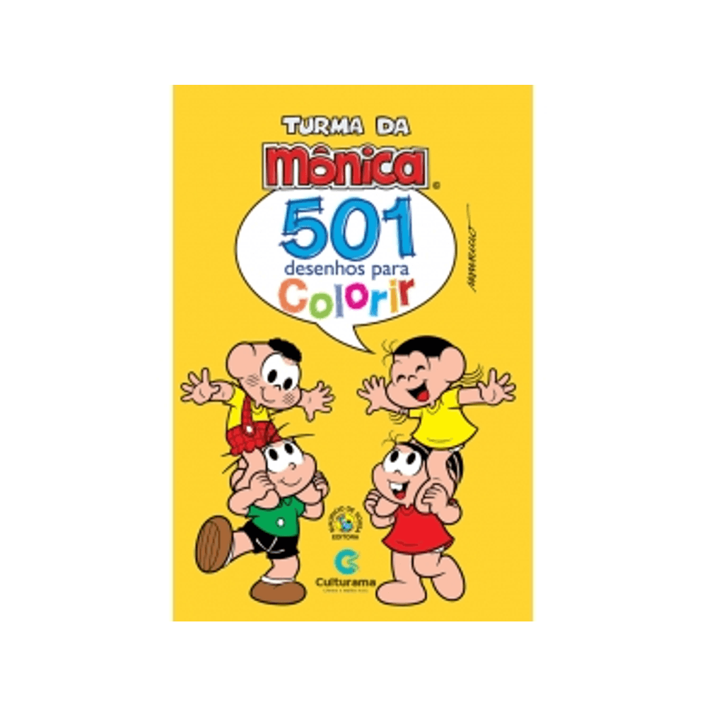 Livro Turma da Mônica - 501 Desenhos Para Colorir - Culturama - MP  Brinquedos